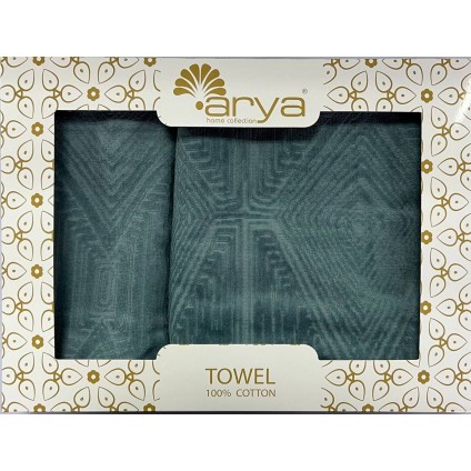 Набір Рушник Arya Жаккард Оксамит 50x90-70x140 Fuji