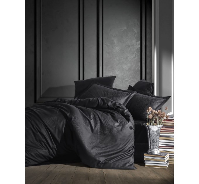 Постільна Білизна Arya Saheser Жаккард 200x220 Austin Чорний