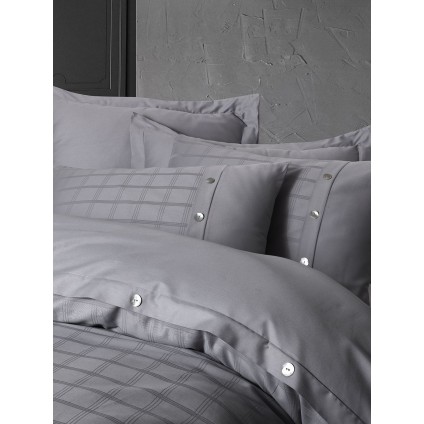 Постільна Білизна Arya Saheser Жаккард 200x220 Perla Сірий