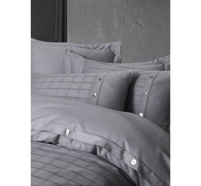 Постільна Білизна Arya Saheser Жаккард 200x220 Perla Сірий