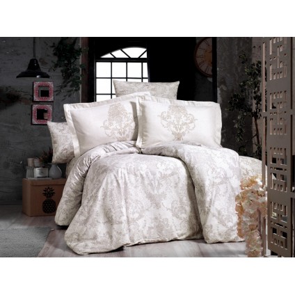 Постільна Білизна Arya Vogue Де Люкс Сатин 200x220 Carven Коричневий