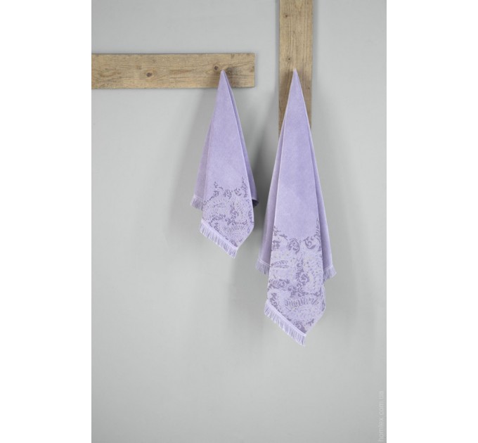 Рушник Arya Жаккард Оксамит 70x140 Angel