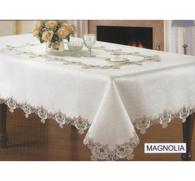 Скатертина Arya З гіпюром 160x220 Magnolia