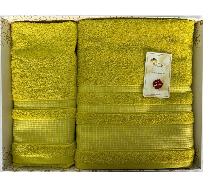 Набір Рушник Arya Жаккард 50x90-70x140 Hera