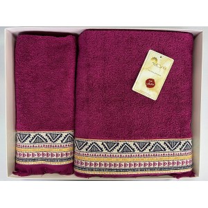 Набір Рушник Arya Жаккард 50x90-70x140 Firuze
