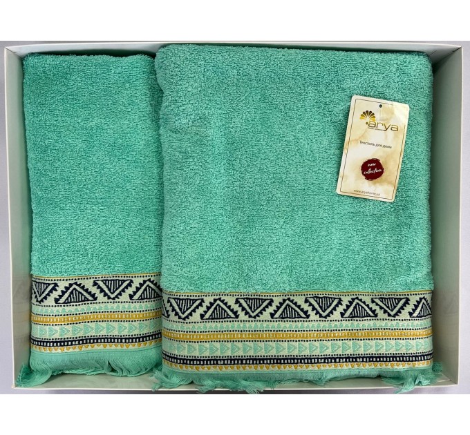 Набір Рушник Arya Жаккард 50x90-70x140 Firuze