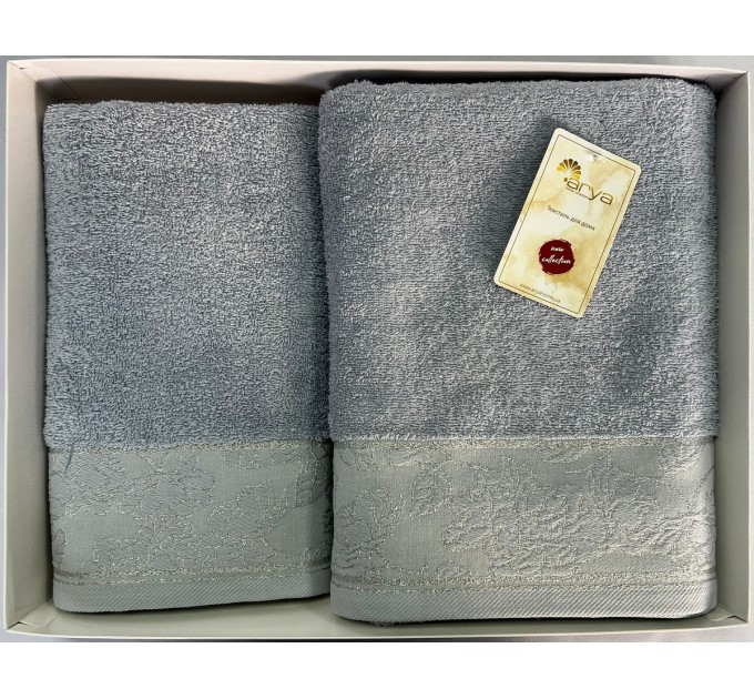 Набір Рушник Arya Жаккард 50x90-70x140 Sena