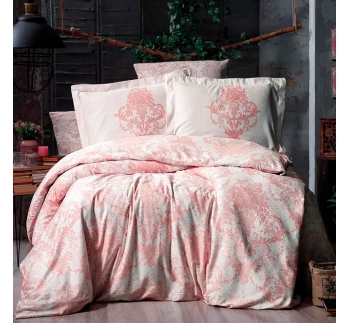 Постільна Білизна Arya Vogue Де Люкс Сатин 200x220 Carven Salmon