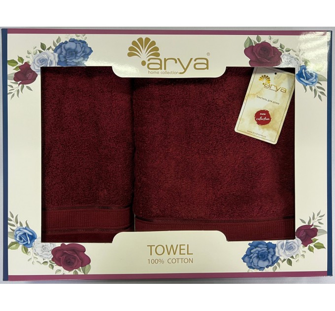Набір Рушник Arya Жаккард 50x90-70x140 Elena