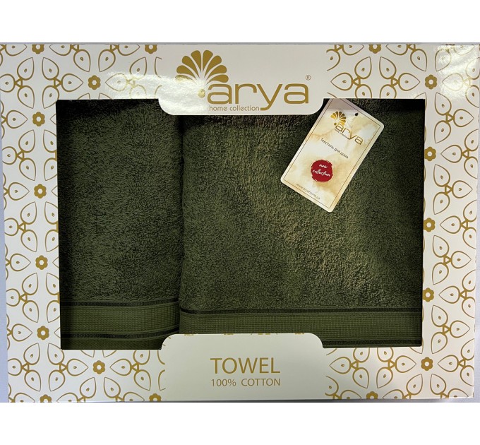 Набір Рушник Arya Жаккард 50x90-70x140 Elena