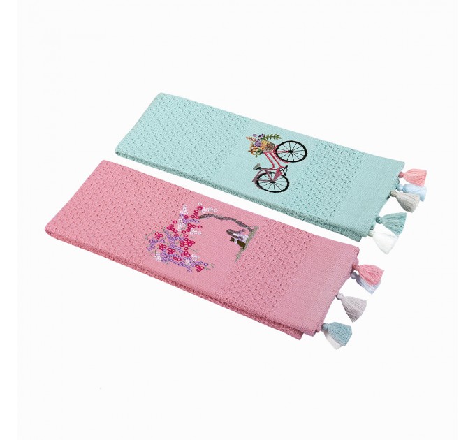 Набір Кухонних Рушників Arya З Вишивкою 65x39 2 Пр. Koiki