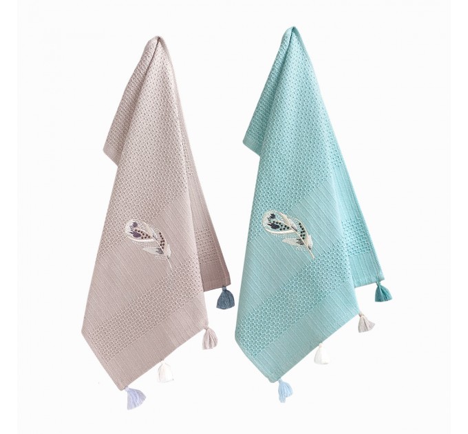 Набір Кухонних Рушників Arya З Вишивкою 65x39 2 Пр. Tiera