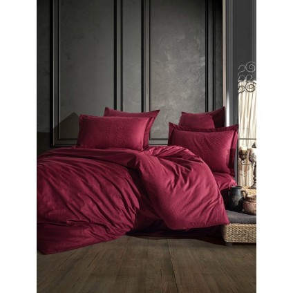 Постільна Білизна Arya Saheser Жаккард 200x220 Austin Червоний