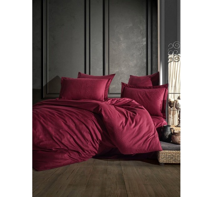 Постільна Білизна Arya Saheser Жаккард 200x220 Austin Червоний