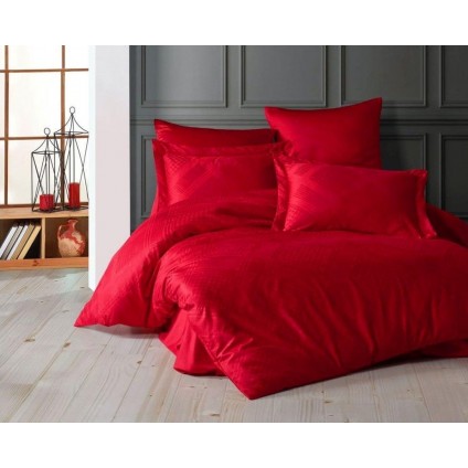Постільна Білизна Arya Saheser Жаккард 200x220 Evans Червоний