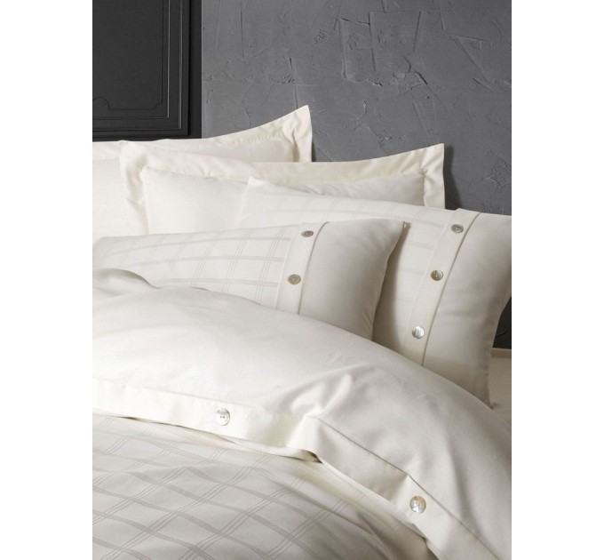 Постільна Білизна Arya Saheser Жаккард 200x220 Perla Кремовий