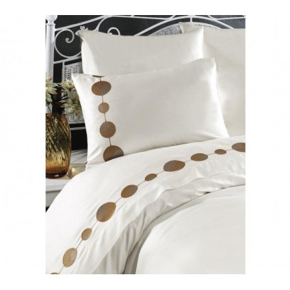 Постільна білизна Arya Сатин З мереживом 200x220 Venus