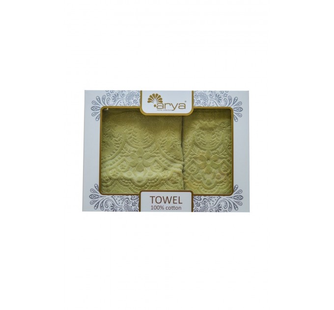 Набір Рушник Arya Жаккард Оксамит 50x90-70x140 Sabino