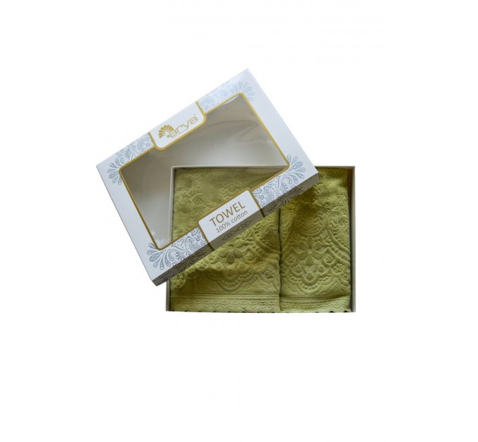 Набір Рушник Arya Жаккард Оксамит 50x90-70x140 Sabino