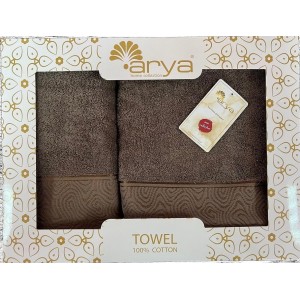 Набір Рушник Arya Жаккард 50x90-70x140 Fold