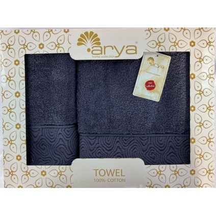 Набір Рушник Arya Жаккард 50x90-70x140 Fold