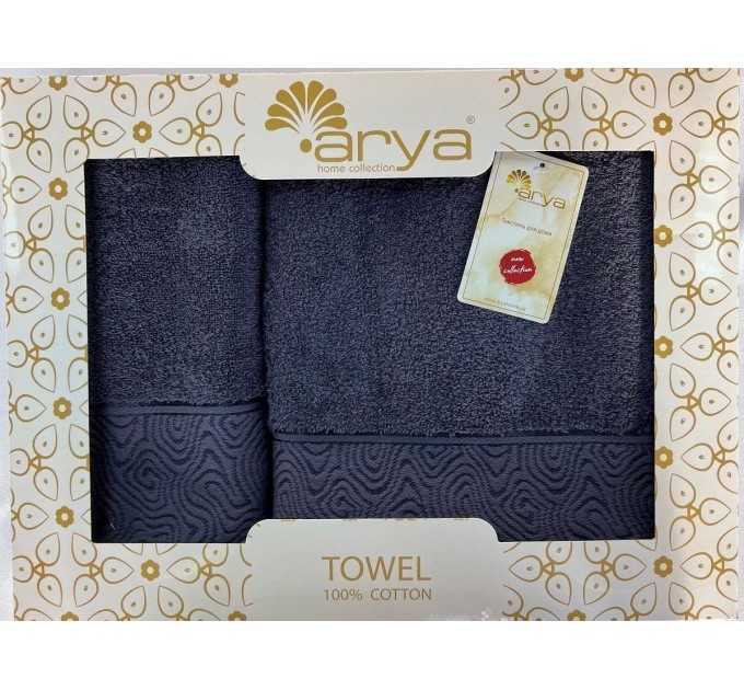 Набір Рушник Arya Жаккард 50x90-70x140 Fold