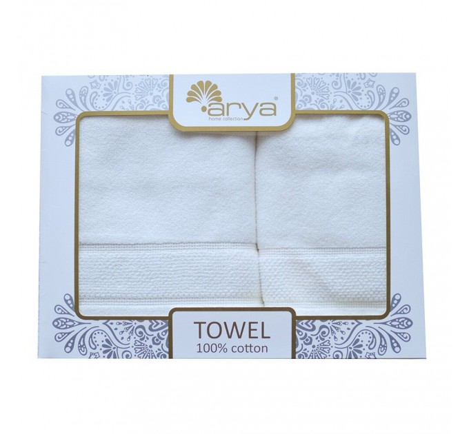 Набір Рушник Arya Жаккард З Окантовкою 50x90-70x140 Poise