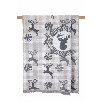 Плед Arya Cotton 150x200 Олень