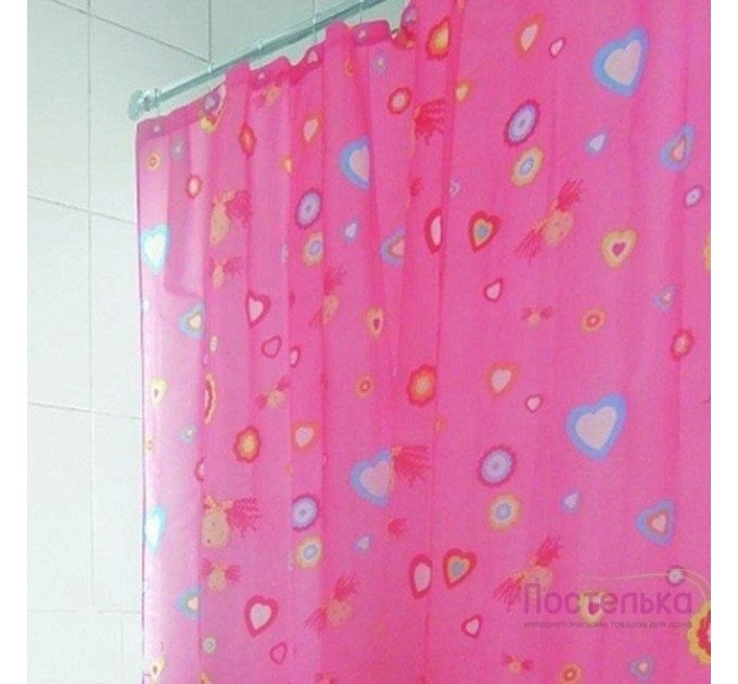 Штор для Ванної Arya 180x180 Pink Love